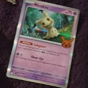 Pokemon Mimikyu Purple and Orange Toy for Small Pets